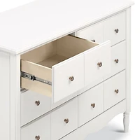 Commode Liberty 6 tiroirs - Blanc Chaud