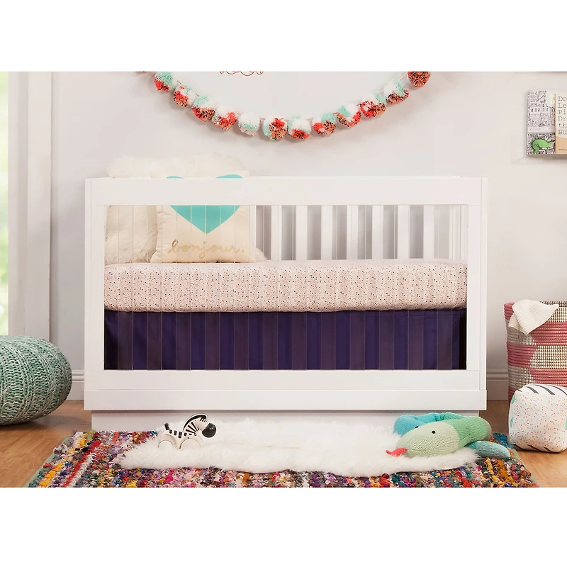 Couchette Convertible 3 en 1 Harlow - Blanc