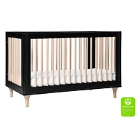 Couchette Convertible 3 en 1 Lolly - Noir / Naturel Lavé