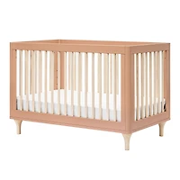 Lolly 3-in-1 Convertible Crib with Toddler Bed Conversion - Canyon / Washed Natural