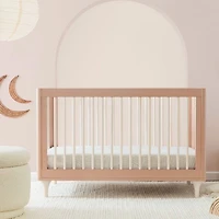 Lolly 3-in-1 Convertible Crib with Toddler Bed Conversion - Canyon / Washed Natural