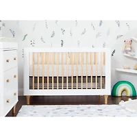 Couchette Convertible 3 en 1 Lolly - Blanc / Naturel