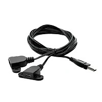 Table de Nuit Lolly avec Port USB - Blanc et Naturel