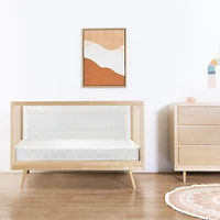 Couchette 3-en-1 Transparente Nifty - Acrylique / Bouleaux Naturel
