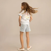 Floral Stamp T-shirt 7-16y