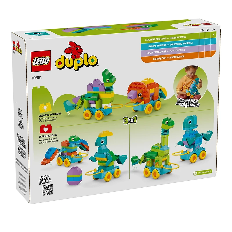 LEGO® DUPLO® Ma ville Les dinosaures sur roues 3en1