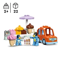 LEGO® DUPLO® La visite au comptoir de crème glacée avec Bluey