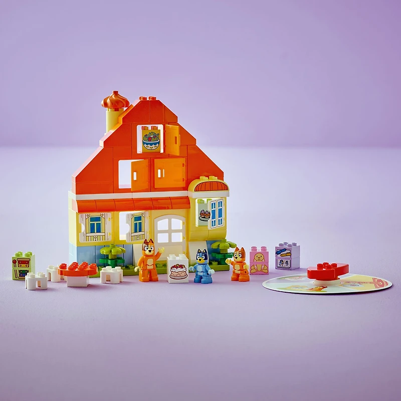 LEGO® DUPLO® La maison de la famille de Bluey avec jeu de mémoire