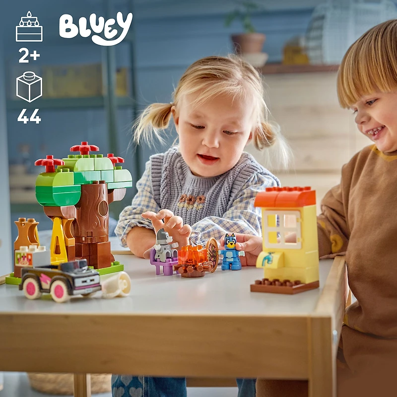 LEGO® DUPLO® Bluey Les livreuses de pizza avec Muffin et Bluey
