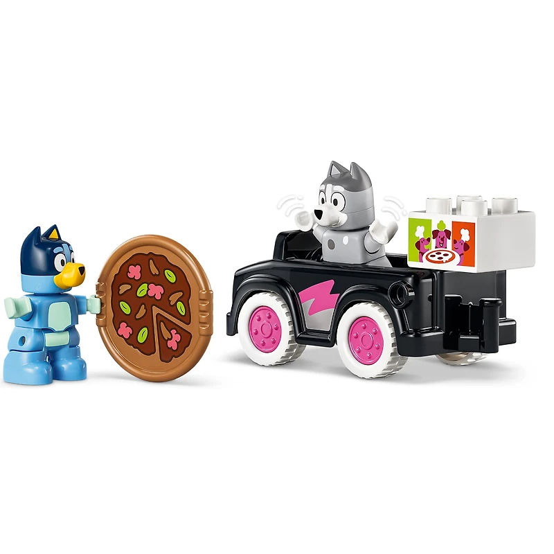 LEGO® DUPLO® Bluey Les livreuses de pizza avec Muffin et Bluey
