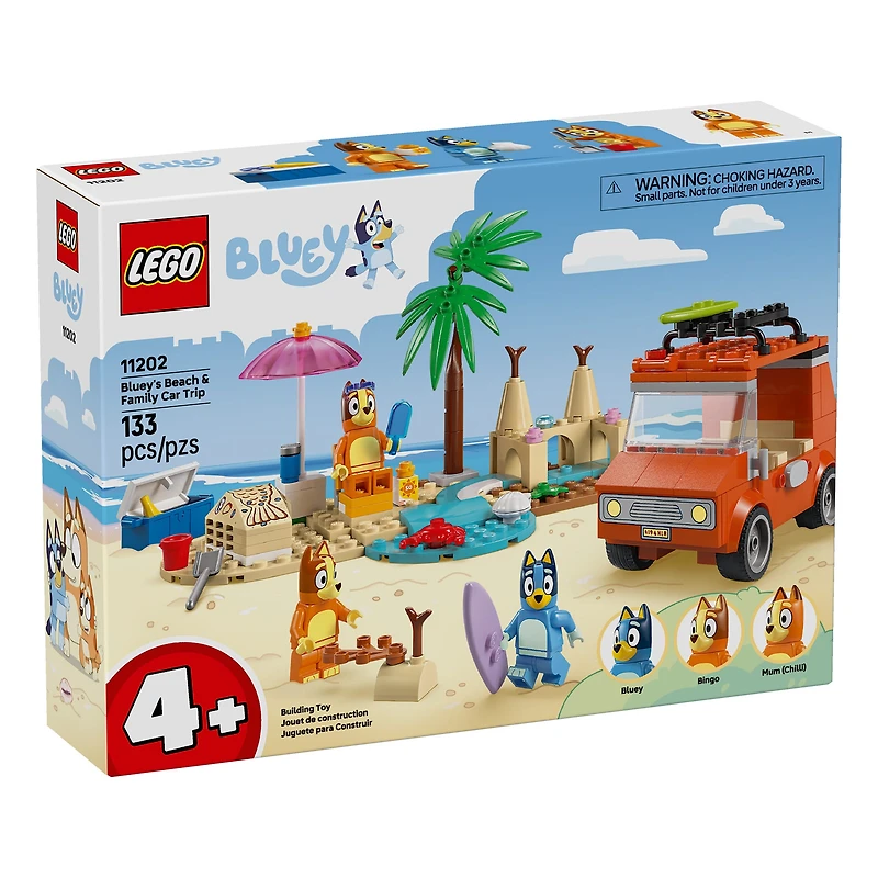 LEGO® Bluey: Bluey’s Beach & Family Car Trip