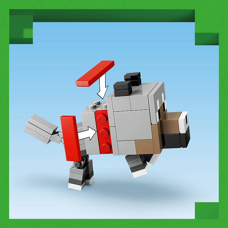 LEGO® Minecraft® L’attaque du désert du Poulet chevauché