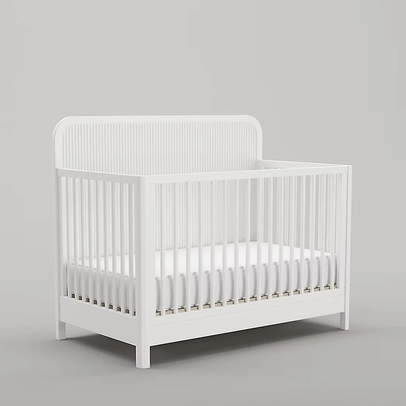 Milano Convertible Crib - White