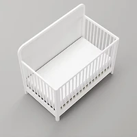 Milano Convertible Crib - White