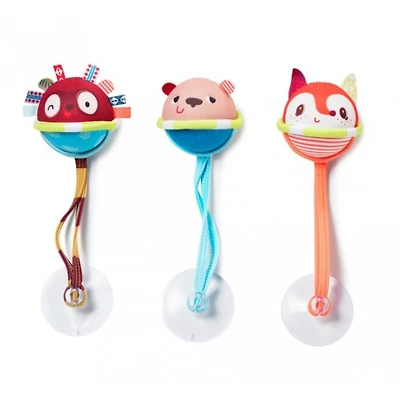 3 Balles De Bain À Ventouses