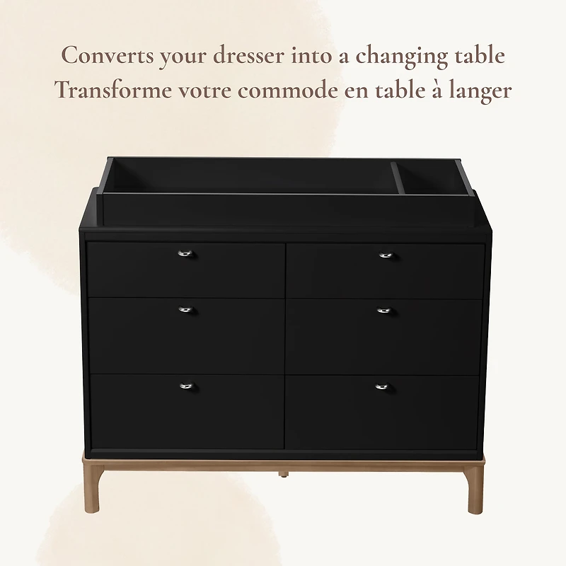 Laurel Dresser Topper Change Table Top - Black