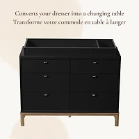 Laurel Dresser Topper Change Table Top - Black