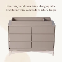 Pala Dresser Topper Change Table Top - Taupe 