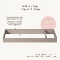 Pala Dresser Topper Change Table Top - Taupe 