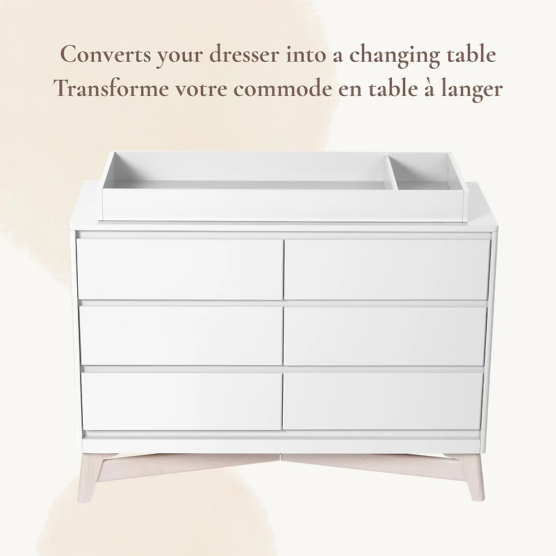 Pala Dresser Topper Change Table Top - White 