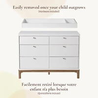 Laurel/Aster Dresser Topper Change Table Top - White
