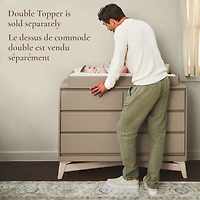 Commode 6 Tiroirs  Pala  - Blanc/Taupe