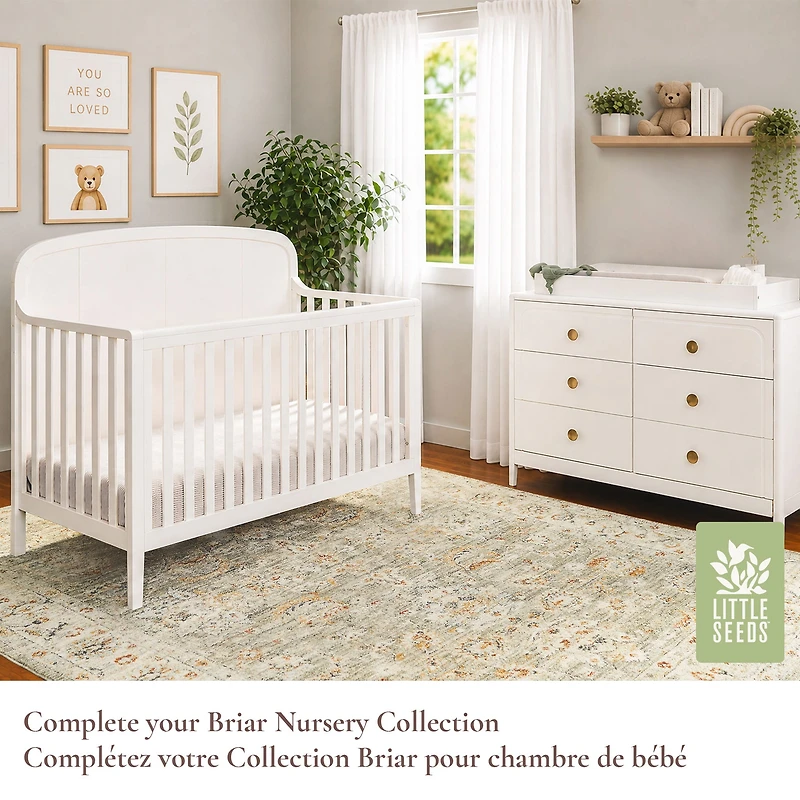 Briar 6-Drawer Nursery Dresser - White