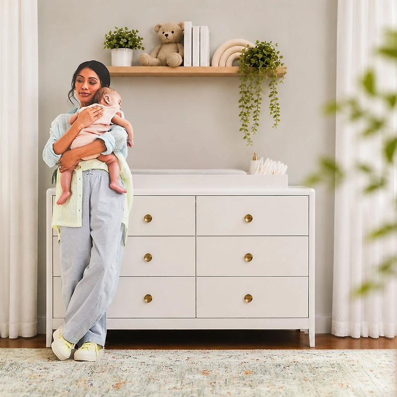 Briar 6-Drawer Nursery Dresser - White
