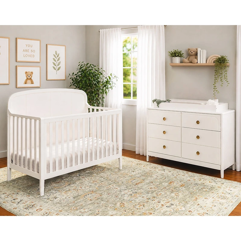 Briar 6-Drawer Nursery Dresser - White