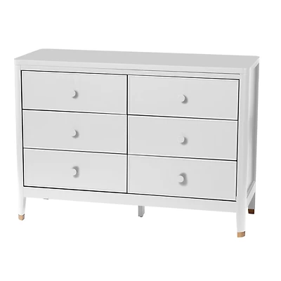 Aster 6 Drawers Dresser - White 