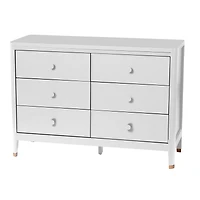 Aster 6 Drawers Dresser - White 