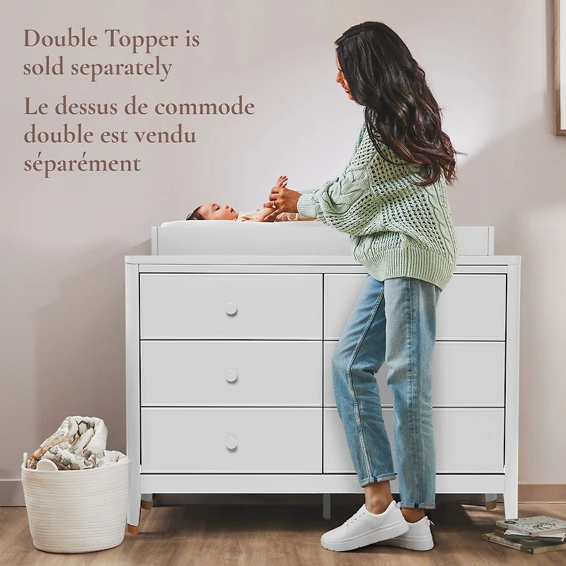 Commode 6 Tiroirs Aster - Blanc