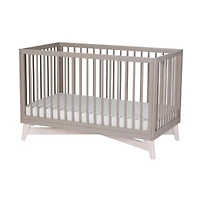 Pala 4-in-1 Convertible Crib - Taupe/White Wash 