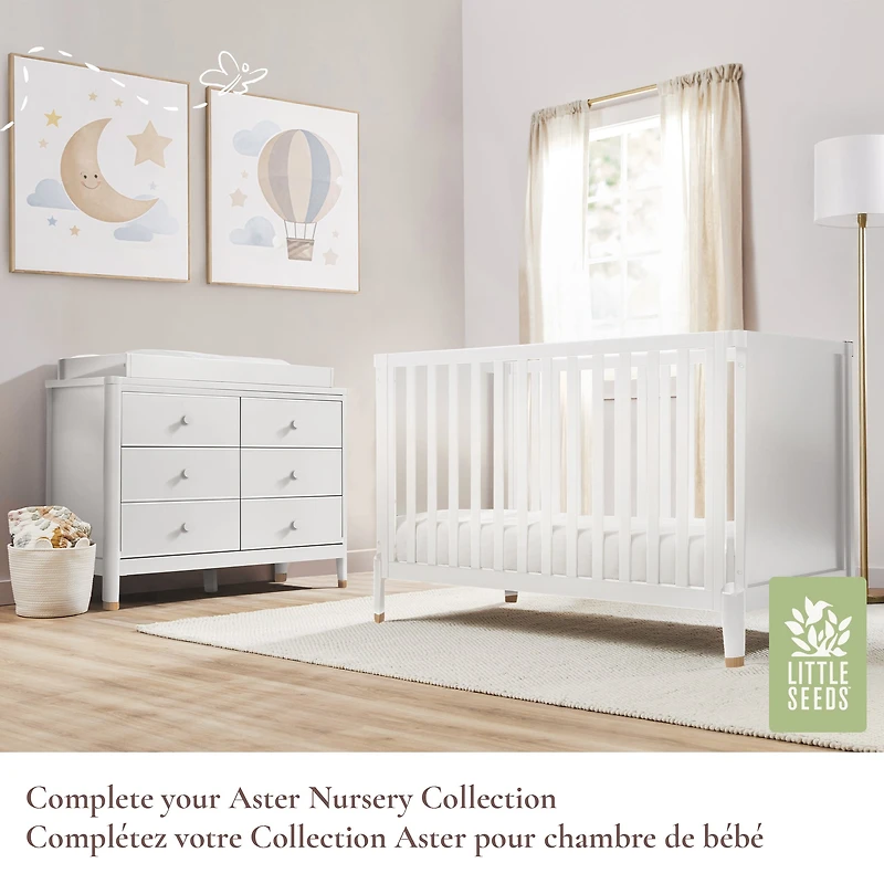 Couchette Convertible 4-en-1 Aster - Blanc