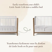 Toddler Bed Guardrail with Spindles - White 