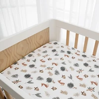 Crib Fitted Sheet - Forest Retreat