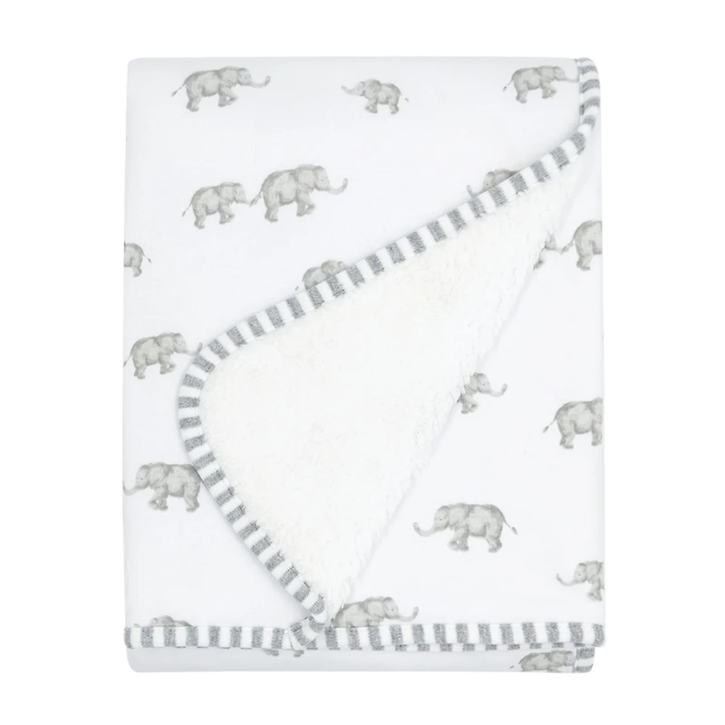 Couverture Sherpa - Eléphant Gris