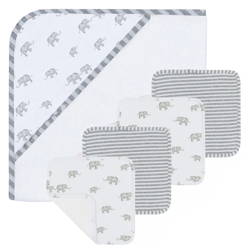 Ensemble Cadeau pour le Bain - Éléphant Gris