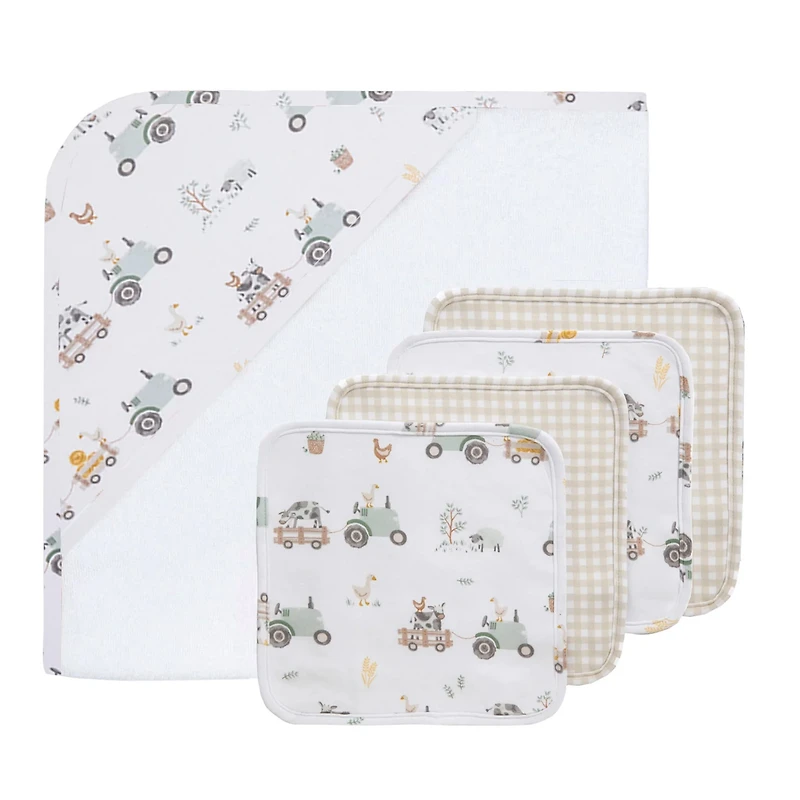 Ensemble pour le Bain 5 Pièces - Tracteurs