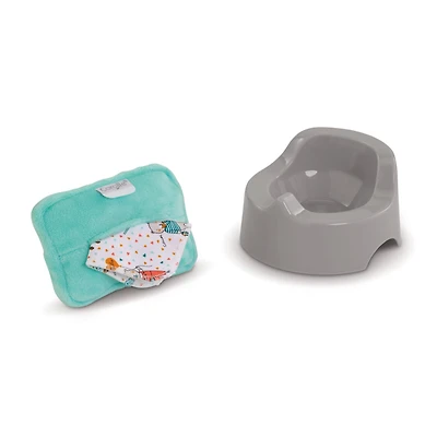  Potty and Wipe Set for  Doll