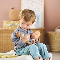 Mon Premier Poupon - Mini Calin - Bunnies Brown Eyes 8"