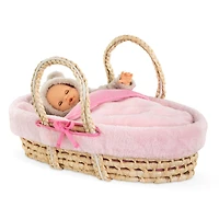 Braided Basket Pink  Plush 