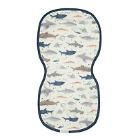 Lange d'Épaule en Mousseline de Bambou - Requins