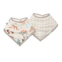 Muslin Bandana Bib Set-llama