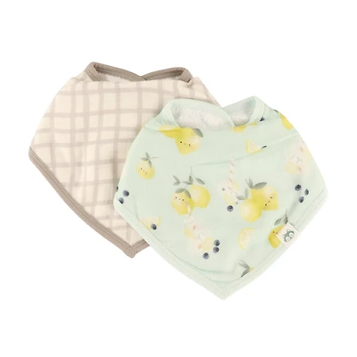 Muslin Bandana Bibs (2) - Lemonade