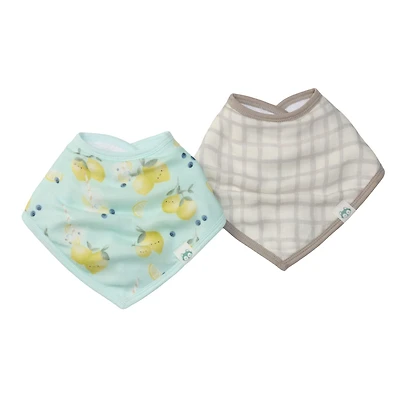 Bavoirs Bandana Mousseline(2) - Limonade