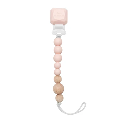 Silicone Pacifier Clip - Pink 