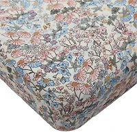 Drap Contour pour Lit de Bébé - Mousseline Bambou Jardin Anglais