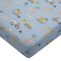 Drap Contour pour Lit de Bébé - Mousseline Bambou Mini Ingénieurs