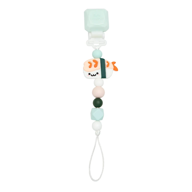 Silicone Pacifier Clip - Sushi
